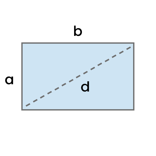 Diagonal do retângulo